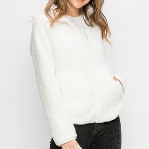 ❄️Ice Queen Cream Full Zip Sherpa Fleece❄️